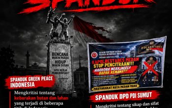 DPP PDI Sumut: Rezim Takut Spanduk? Cepat Copot Kritik, Lambat Tangani Kejahatan