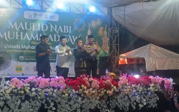 Polisi Bersama Masyarakat, Polsek Bekasi Barat Berikan Pelayanan Pengamanan Tabligh Akbar Maulid Nabi Muhammad SAW di Jakasampurna
