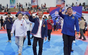 Ketum PBTI Saksikan Tanding Taekwondo di Universitas Hasanudin Makassar