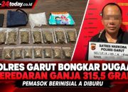 Polres Garut Bongkar Dugaan Peredaran Ganja 315,5 Gram, Pemasok Berinisial A Diburu