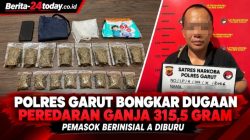 Polres Garut Bongkar Dugaan Peredaran Ganja 315,5 Gram, Pemasok Berinisial A Diburu