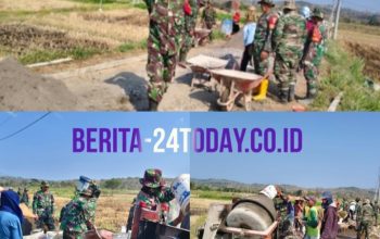 Tak Kenal Hari Libur, Satgas TMMD Kodim Boyolali Tetap Semangat Bangun Jalan Desa Wates