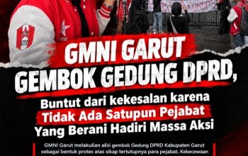 GMNI Gembok Gerbang DPRD Garut! Temuan BPK dan Dugaan Penyalahgunaan Uang Kas Dituntut Diusut Tuntas